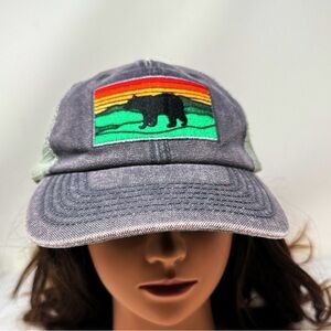 Crater Lake National Park Bear Patch Trucker Hat Mesh Snapback Gorpcore Hiking